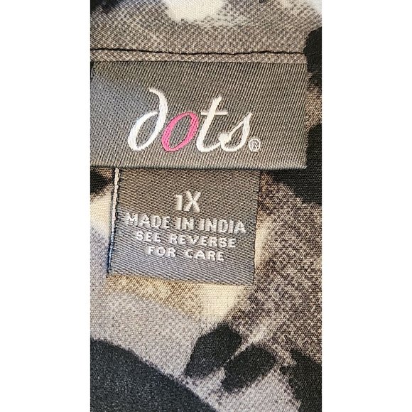 DOTS DRESS COLOR BLACK SLEEVELESS POLYESTER  SIZE 1X - Picture 6 of 7